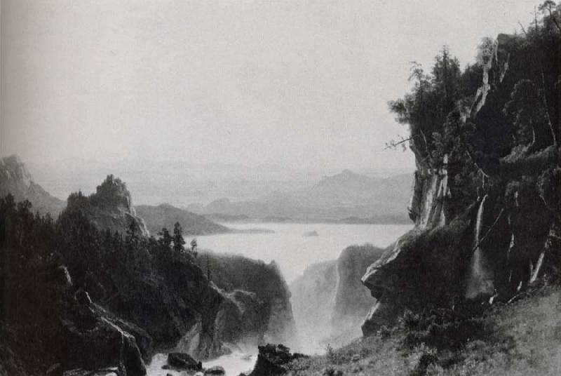 Albert Bierstadt Island Lake,Wind River Range oil painting image